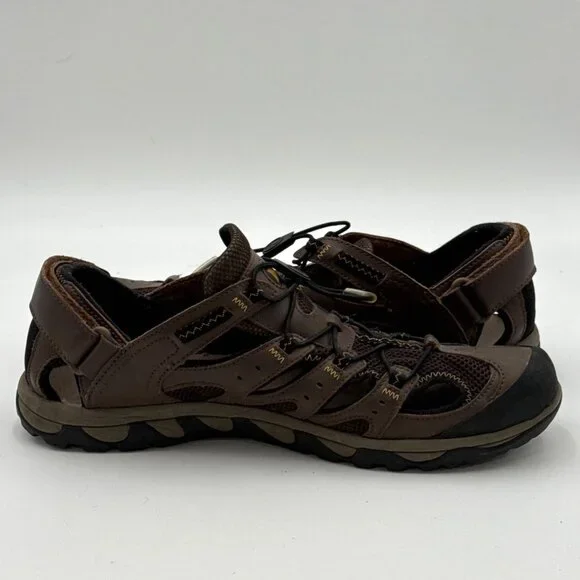 Merrell Portage Web Sandals 13 Dark Earth Performance Footwear Water Trekking - Picture 6 of 14